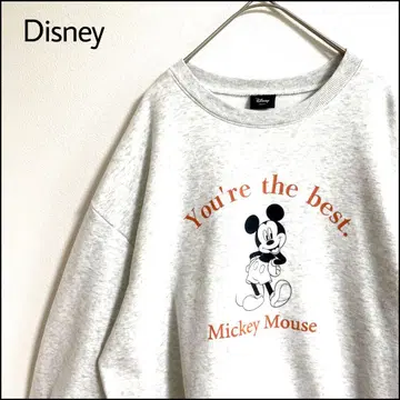 디즈니 맨투맨 그레이 오버 사이즈 미키
