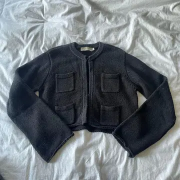 m_ 코튼 니트 가디건 프리 사이즈