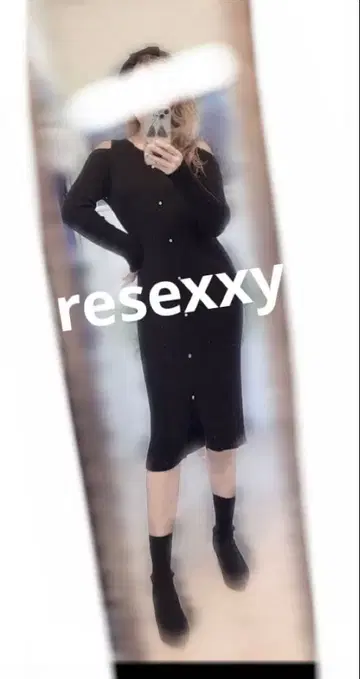 resexxy 니트 롱 원피스