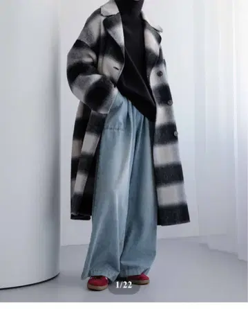 [ FASHIRU ] 오버 체크 체스터 코트