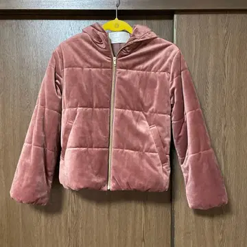 MAJESTIC LEGON 후드 부착 다운 자켓 핑크