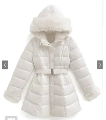 하자품 GRL 그레일 벨트 포함 퍼 A라인 다운 코트 [kd79]