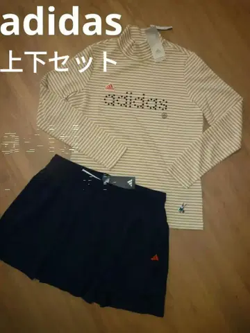 [ 새상품 L ] adidas 아디다스 골프 긴팔 셔츠 & 스커트 셋업