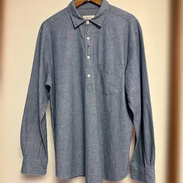 Papas 데님 블루 긴팔 셔츠 L