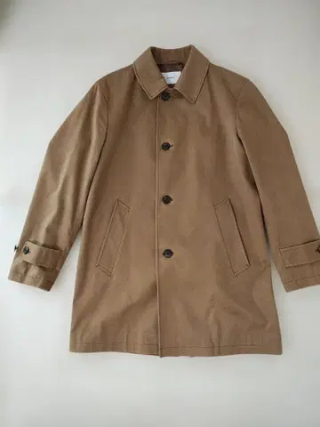 B.C STOCK 후드 탈착 스텐카라 코트 S 사이즈 베이지