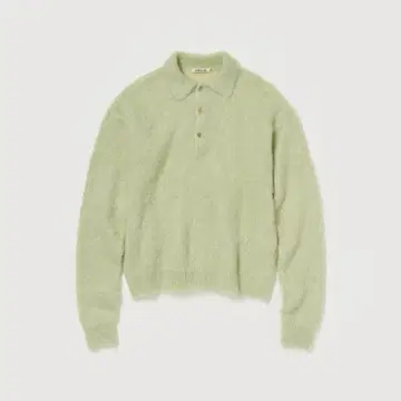 25AW AURALEE BRUSHED KID MOHAIR POLO 4