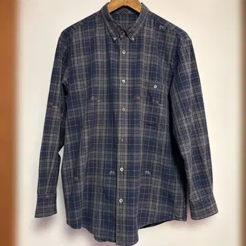 Papas 체크 무늬 긴팔 셔츠 M