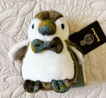 해리스 트위드 & 시마무라 콜라보 펭귄 봉제 인형