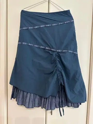 vintage 다크 블루 플레어 스커트 모리걸 페어리 프랑스제 구제 의류