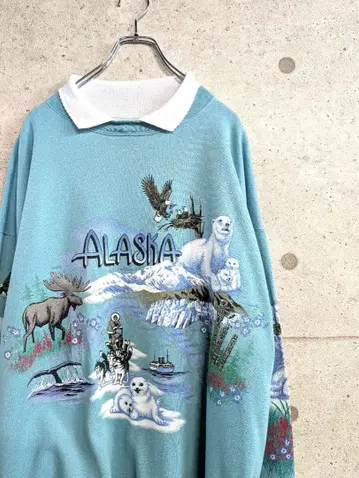 Life styles 맨투맨 XL 알래스카 곰 개썰매