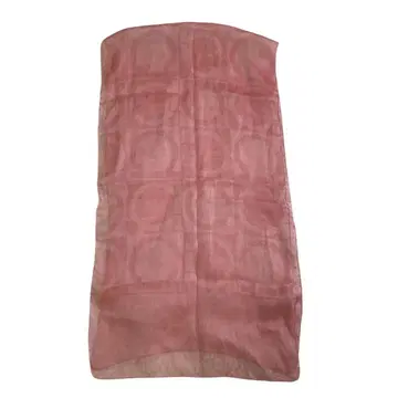 살바토레 페라가모 간치니 로고 올 패턴 실크 스카프 45 x 160