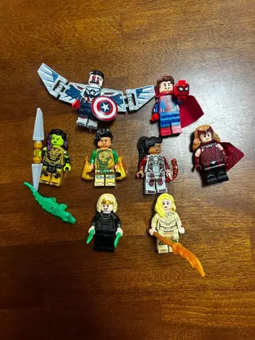 마블 LEGO 피규어 8체 세트