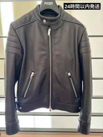 [ 희소 사용 극소 ] FIXER F-02 카우 가죽 라이더 자켓 46