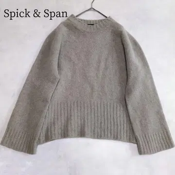 캐시미어 혼방 Spick & Span 포근한 5G 크루넥 니트 일본제