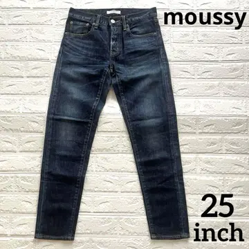 moussy 스트레이트 데님 청바지 데님 스트레치 팬츠 25인치