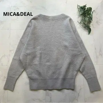 MICA&DEAL 풀오버 니트 압축 울 금 택 그레이 프리 사이즈