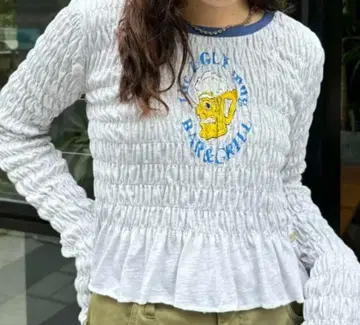 HELLO.SANFRANCISCO 콜라보 ASS 셔링 링거 TEE