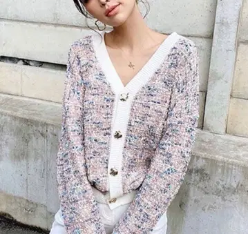 eimy istoire 에이미 이스트 월 트위드 라이크 컬러 가디건