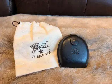 IL BISONTE 일비종떼 코인 케이스 말발굽형 가죽 블랙