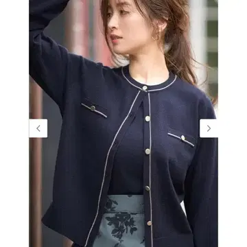 새상품 미사용 애니스 앙상블 니트 네이비 M