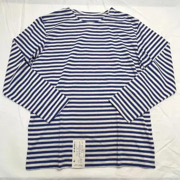 러시아군 보더 긴팔 셔츠 파랑 x 화이트 바스크 셔츠 데드스탁