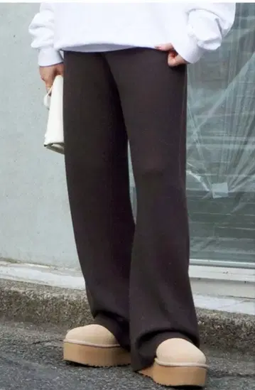 AP STUDIO 스무디 니트 팬츠 브라운 38