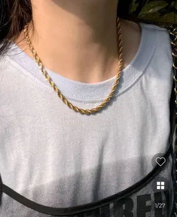 체인 목걸이 골드 nugu