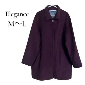 Elegance 울 코트 보르도 / 와인 레드 여성 사이즈 M~L