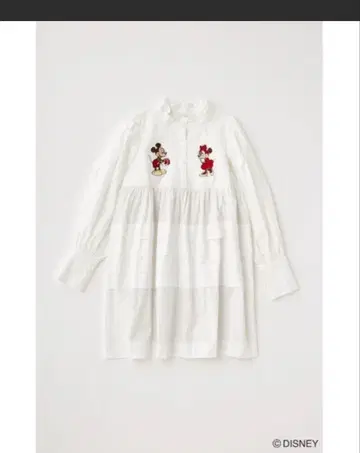 Disney 미키마우스 셔츠 MOUUSY 화이트