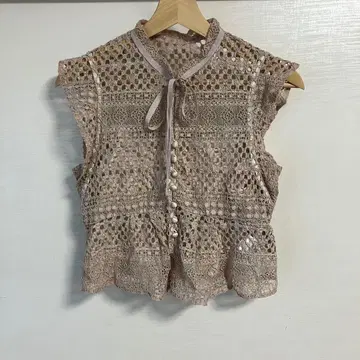 스나이델 레이스 보타이 블라우스 이너 세트