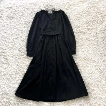 jouetie 쥬에티 A라인 벨트 롱 원피스