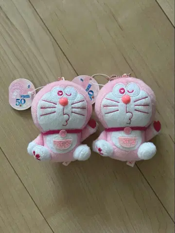 사쿠라 도라에몽 마스코트 키링 봉제 인형 한정품