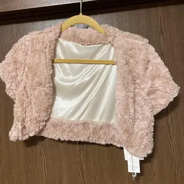 베이지 퍼 숄 11R