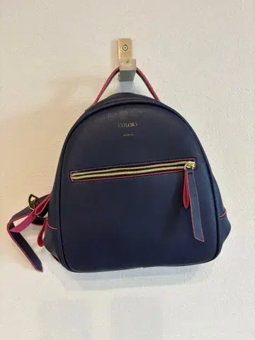 COLORS by Jennifer SKY 네이비 백팩 합성 피혁