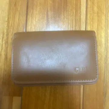 브라운 가죽 명함지갑