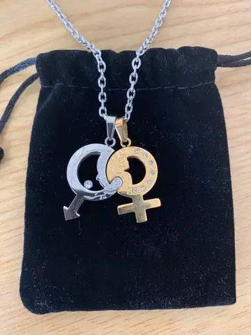 justeel jewelry 여성용 목걸이 액세서리 페어