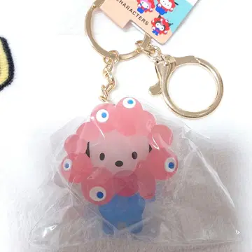 산리오 미야쿠미야쿠 입체 마스코트 클리어 키링