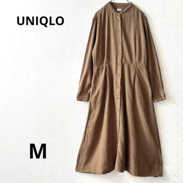 유니클로 롱 셔츠 원피스 밴드 카라 루즈 실루엣 체형 커버