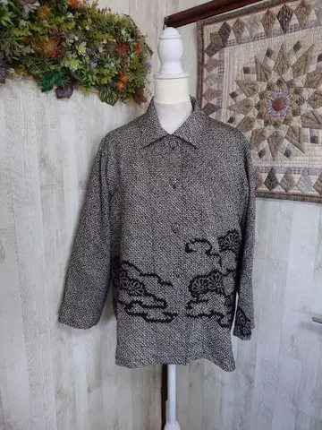 기모노 리메이크*블랙  겉옷에서 자켓 or 블라우스