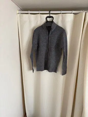 그레이 니트 가디건 집업