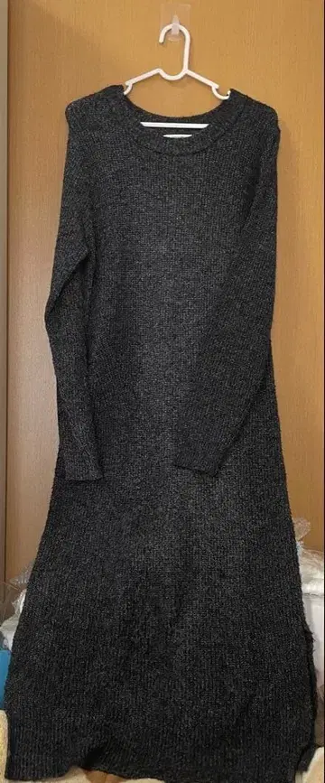 사만사 모스모스 멜란지 골지 원피스