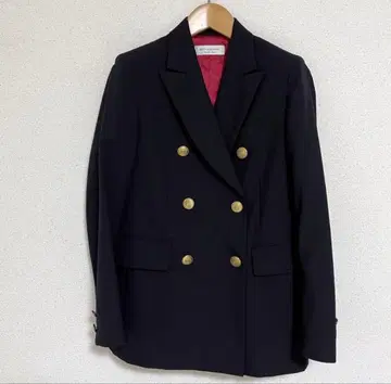 Spick & Span 더블 브레스트 골드 버튼 네이비 테일러드 자켓