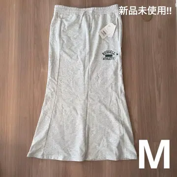 미사용 새상품 RUSSELL ATHLETIC 롱 스커트 M 그레이