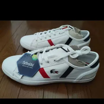 LACOSTE 라코스테 가죽 스니커즈 24.5cm 택 포함 새상품