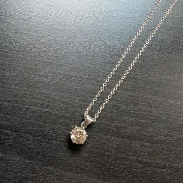 e.m. 큐빅 지르코니아 싱글 볼 목걸이