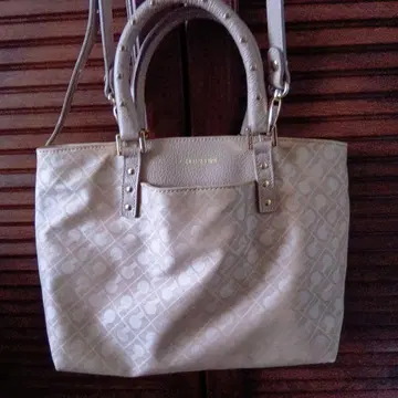 베이지 로고 숄더백 RUSSET