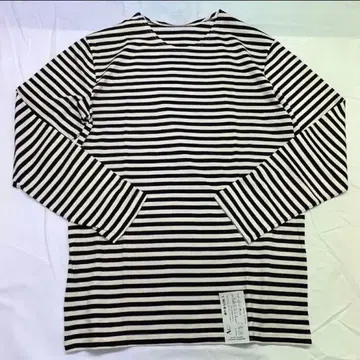 러시아군 보더 셔츠 긴팔 블랙 x 생지 바스크 셔츠 데드스탁