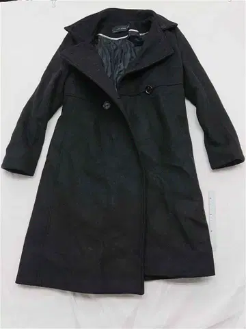 자라 ZARA WOMAN 울 혼방 롱 코트 블랙 계열 S 여성용