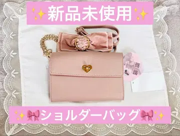 미사용 새상품 리본 숄더백 핑크 시마무라 아오키 미사코 시마미사