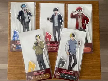 매쉬루 캐릭터 복권 D상 아크릴 스탠드 5종 세미 컴프 세트